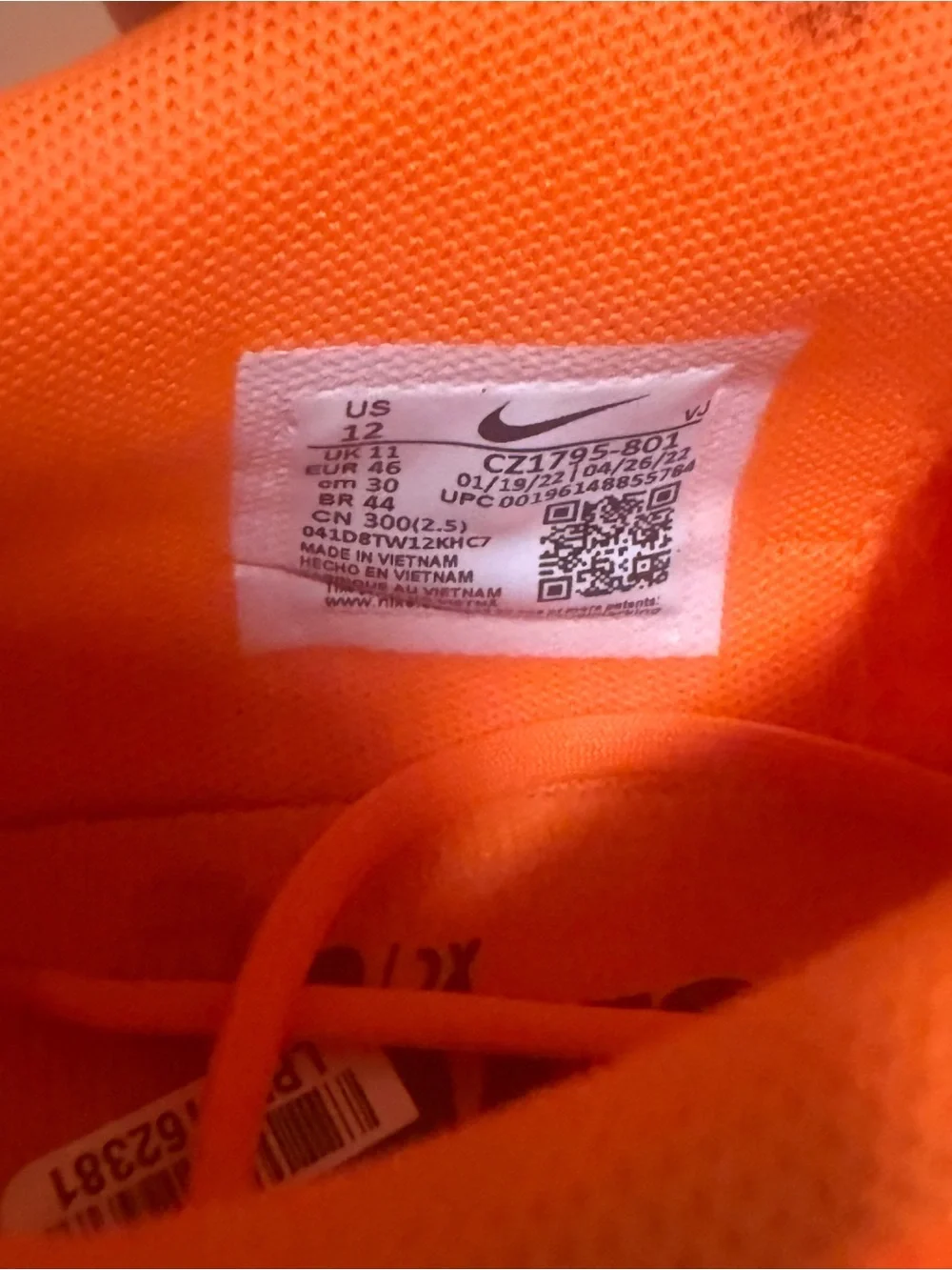 Nike Zoom Rival XC 5 MENS Total Orange Volt track shoes No Cleats Size 12 NWOB